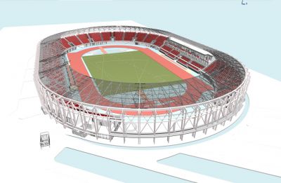 wizualizacja Podkarpackiego Centrum Lekkiej Atletyki
